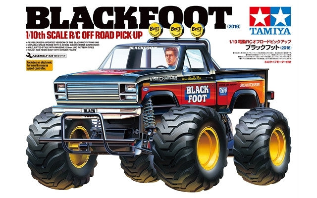 TAMIYA Classic BLACKFOOT R/C 1/10 2WD KIT SKU Tam58633 – PLAYZONE