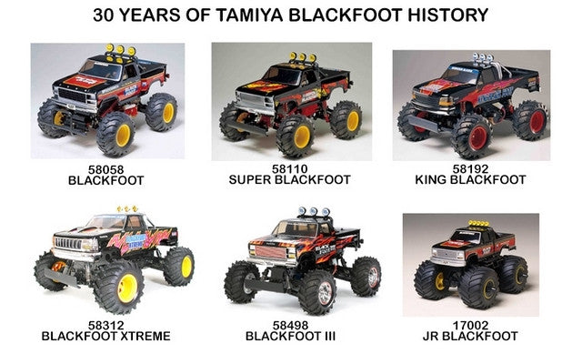 TAMIYA Classic BLACKFOOT R/C 1/10 2WD KIT SKU Tam58633 – PLAYZONE
