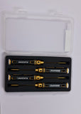 Hex Screw Driver Set Titanium Nitride Coated 4pcs Tools Kit Black gold with Stainless tips 1.5-2.0-2.5-3mm