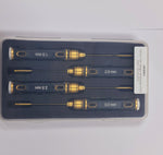 Hex Screw Driver Set Titanium Nitride Coated 4pcs Tools Kit Black gold with Stainless tips 1.5-2.0-2.5-3mm