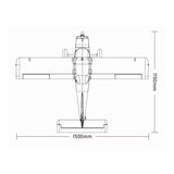 XFly Tasman 1500mm Airplane PNP (Bush/Trainer)