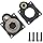 RC Electric Roto Starter E-Start Backplate Power Back Cover 11011 & Drill Start Wand Power Starter Shaft Rod Pin End 11003 for 1/10 HSP HPI Vertex VX 16/18/21, CXP SH 18/21 Engines (Hole Centers 27mm) Nitro