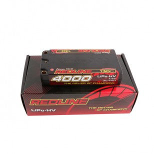 Gens ace Redline 4000mAh 7.6V 130C 2S1P HardCase HV Lipo Battery Pack with Hardcase