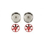 Tamiya 4-PIECE 6-SPOKE 1/10 Rims (26MM/OFF+4) RED