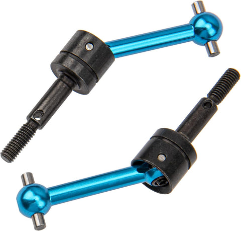TT01 TT02 1/10 Universal CVD Drive Shaft Dogbone Joint Compatible  2Pack Metal with TamiyaRC Car (Blue)