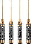 Hex Screwdriver Set RC Tool Kit For all Model Airplane Hexagonal Hollow Titanium Coated 1.5-2.0-2.5-3.0mm