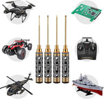 Hex Screwdriver Set RC Tool Kit For all Model Airplane Hexagonal Hollow Titanium Coated 1.5-2.0-2.5-3.0mm