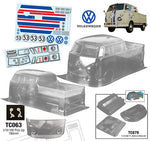 Team C Volkswagen Pick Up 1963 1/10 clear body 190mm