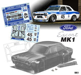 Team C Ford Escort Mk1 vmw 1/10 190mm clear body New Arrivals