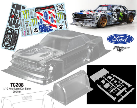 Team C Hoonicorn Ken Block 1/10 clear body 200mm New Arrivals