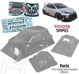 Team C Toyota Yaris Pandem 1/10 200mm clear body New Arrivals