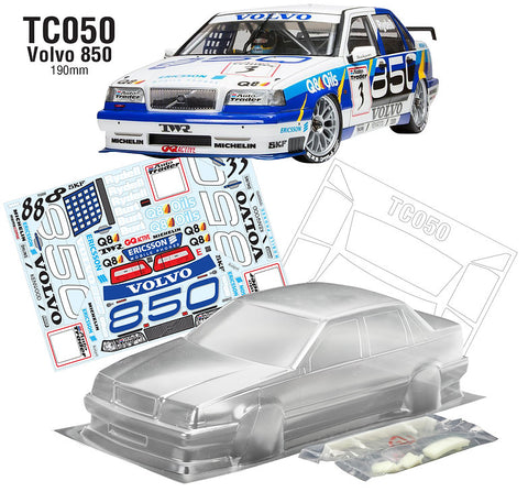 team c Volvo 850 BTCC 190mm 1/10 clear body