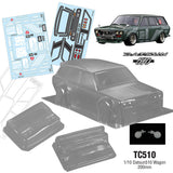Team C Datsun510 Wagon 1/10 200mm clear body New Arrivals
