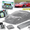 Team C Ferrari 488 1/8 325mm GT clear body shell New Arrivals