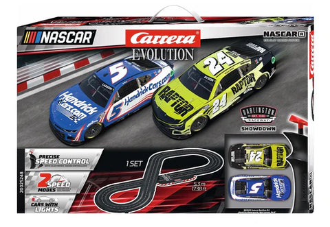 Carrera Evolution 1/32 - NASCAR Darlington Showdown 5.3m slot car Set