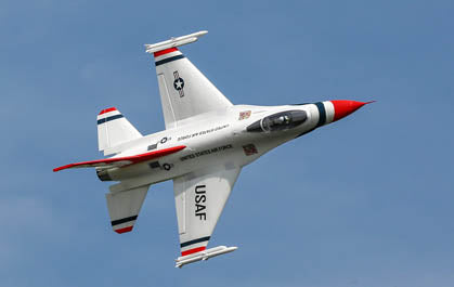 Eflight F-16 Thunderbirds 70mm EDF Jet Airplane BNF AS3X + SAFE New Arrivals