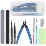 9 Piece Modellers Tool Kit with Case Building Tools Craft Set