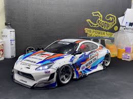 Team C Toyota Gr86 Pandem 1/10 clear body 195mm