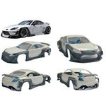Team C Toyota Gr86 Pandem 1/10 clear body 195mm