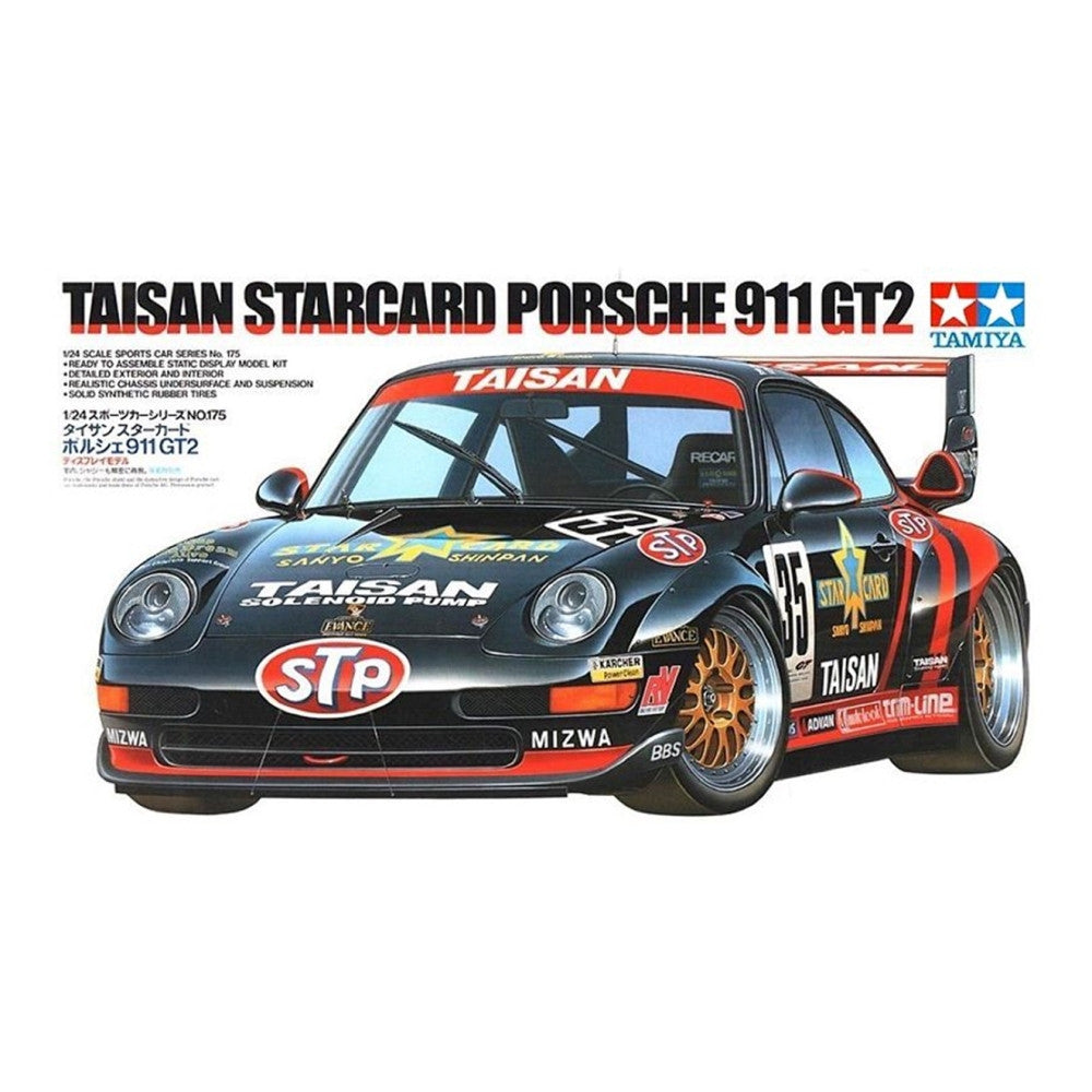 TAMIYA PORSCHE 911 GT2　ラジコンカー Tamiya Porsche 911 GT2 Taisan Starcard 1/24 plastic model kit