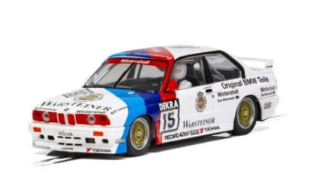 SCALEXTRIC - BMW E30 M3,- 1/32 SLOT CAR DTM 1989 CHAMPION #C4040 RAVAGLIA