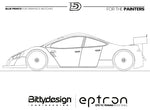 Bitty Design Eptron 190mm Touring 1/10 Unpainted Car body