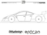 Bitty Design Eptron 190mm Touring 1/10 Unpainted Car body