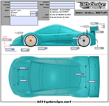 Ult Bitty Design Bitty Design Eptron 190mm Touring 1/10 Unpainted Car body – PLAYZONE ...